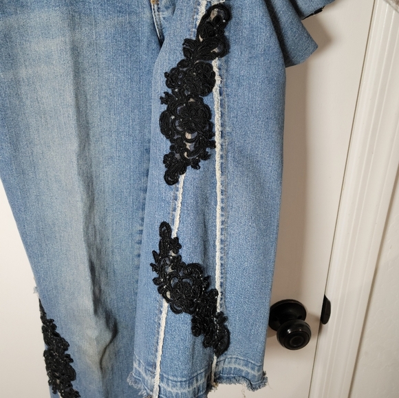 Bisou Bisou Vintage Low Rise Flare Jeans Y2K | J2K Jeans | Flare Jeans Size 6/29 - Picture 3 of 12